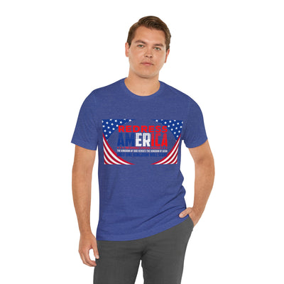 Redress America Unisex Jersey Short Sleeve Tee, American Flags