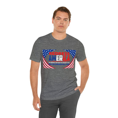 Redress America Unisex Jersey Short Sleeve Tee, American Flags