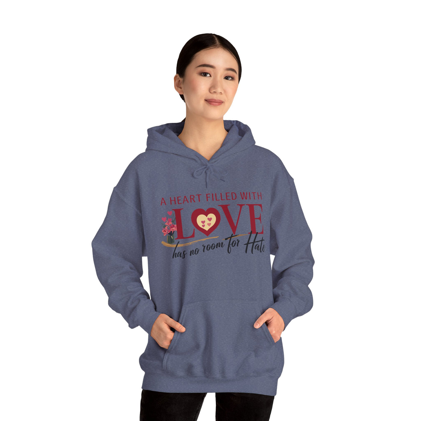 A Heart Filled With Love Unisex Heavy Blend™ Hooded Sweatshirt