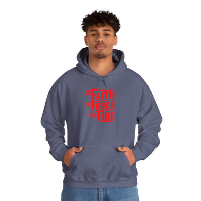 By Faith By Force And By Fire Unisex Heavy Blend™ Hooded Sweatshirt
