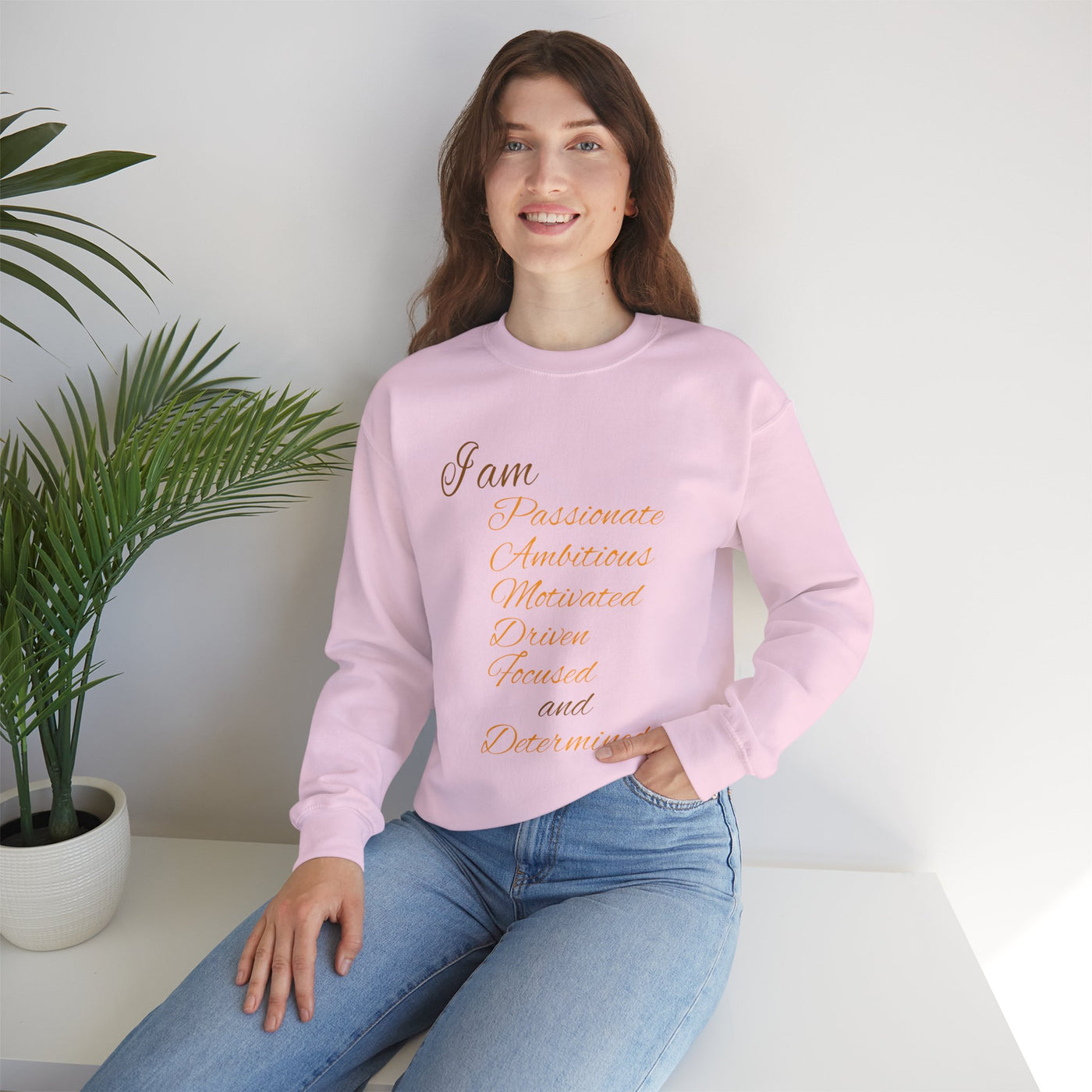 I Am Determined Unisex Heavy Blend™ Crewneck Sweatshirt