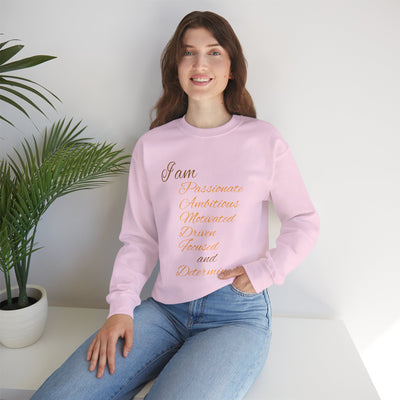 I Am Determined Unisex Heavy Blend™ Crewneck Sweatshirt