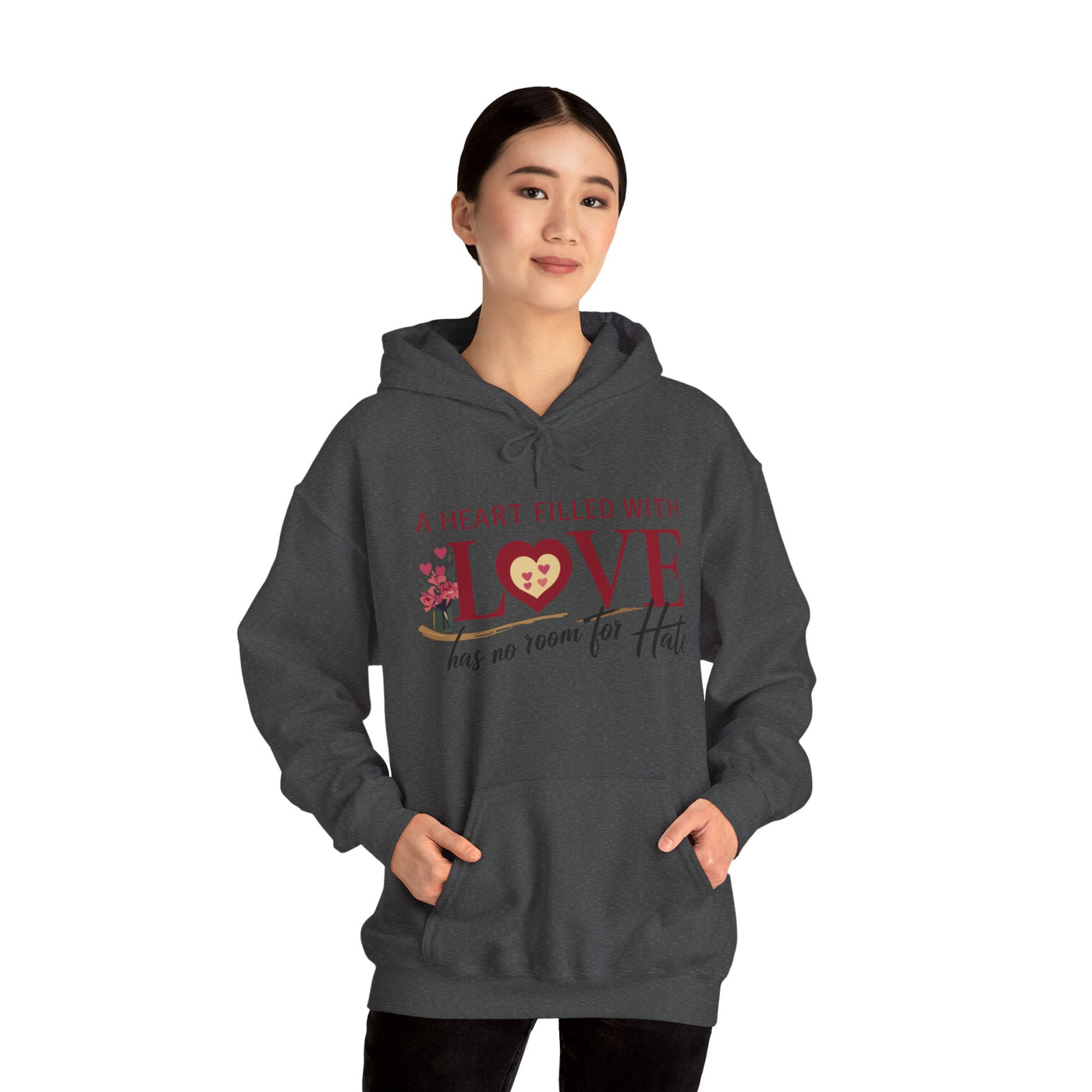 A Heart Filled With Love Unisex Heavy Blend™ Hooded Sweatshirt