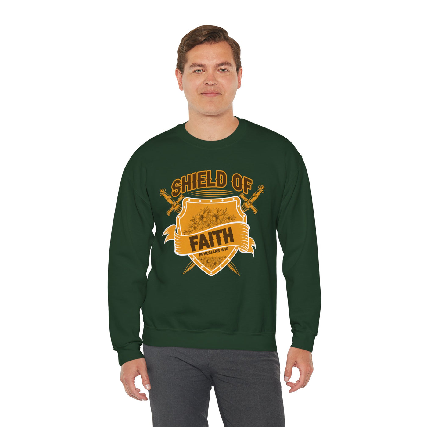 Shield Of Faith Unisex Heavy Blend™ Crewneck Sweatshirt