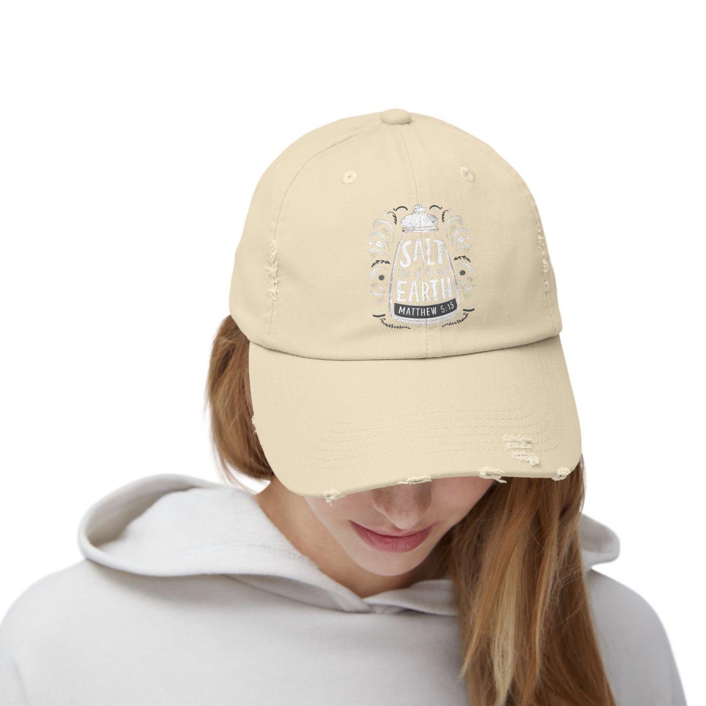 Salt Of The Earth Matthew 5:13 Unisex Distressed Cap