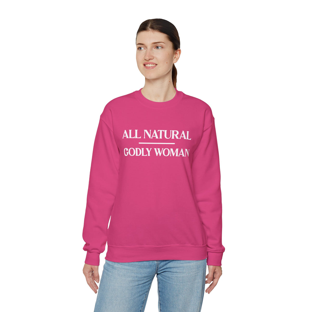 All Natural Godly Woman Heavy Blend™ Crewneck Sweatshirt
