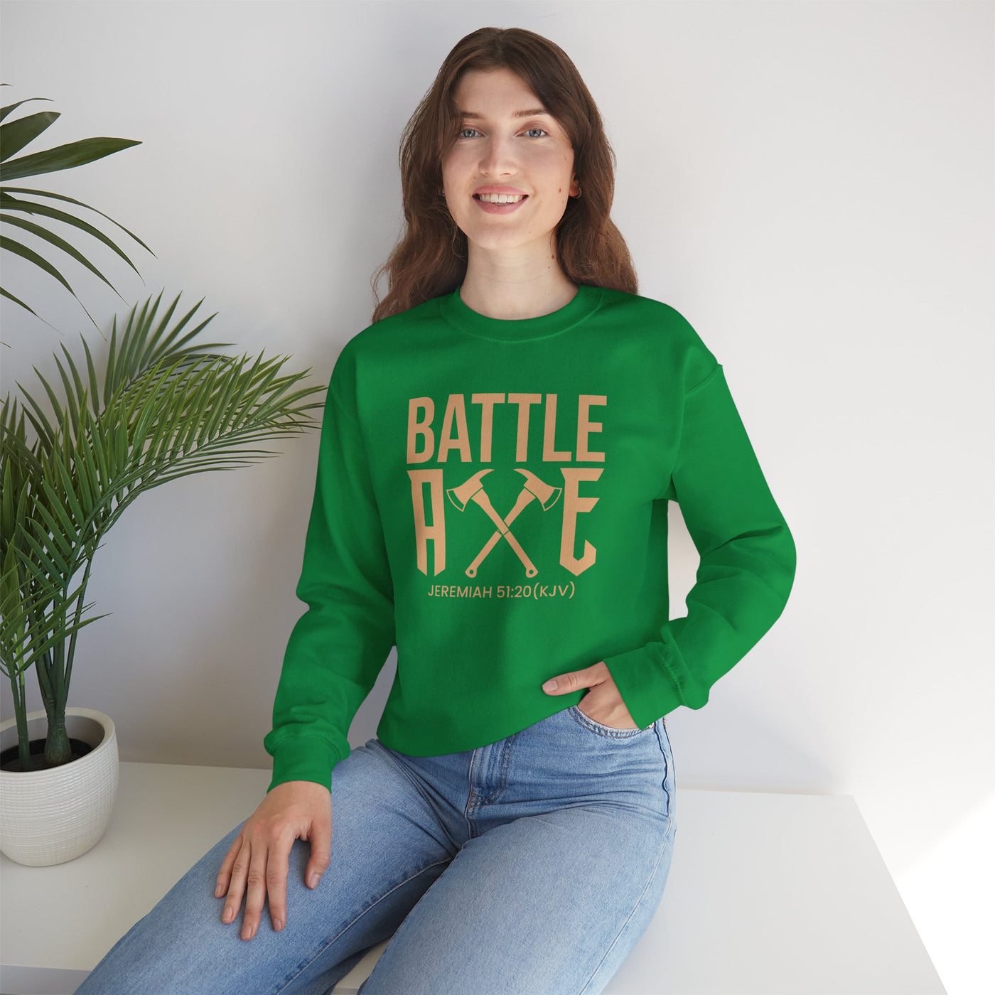 Battle Axe Unisex Heavy Blend™ Crewneck Sweatshirt