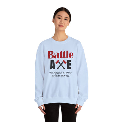 Battle Axe Weapons Of War Unisex Heavy Blend™ Crewneck Sweatshirt