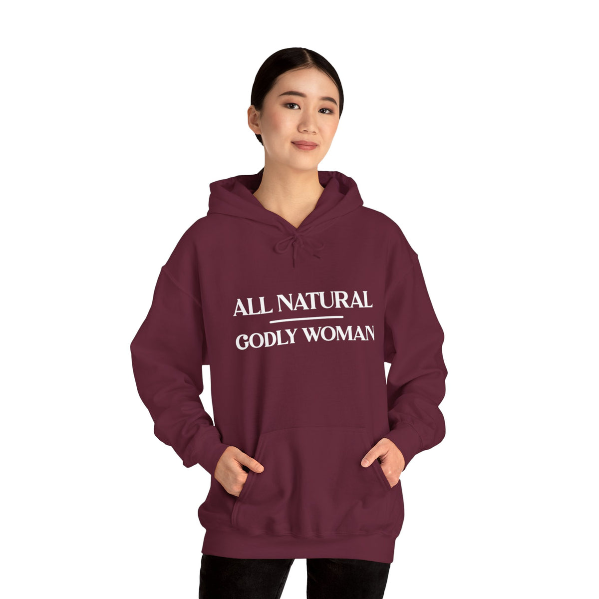All Natural Godly Woman Heavy Blend™ Hooded Sweatshirt