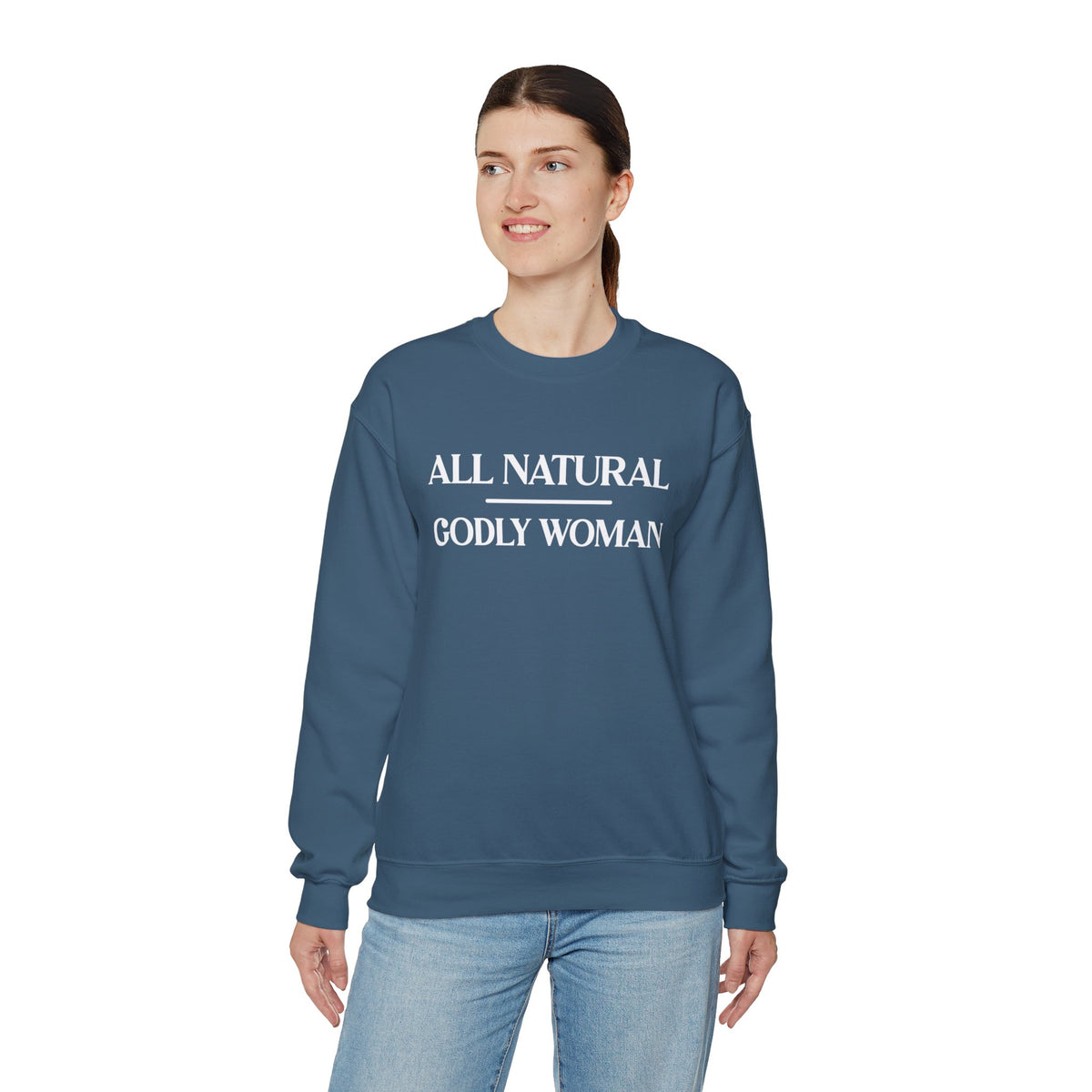 All Natural Godly Woman Heavy Blend™ Crewneck Sweatshirt