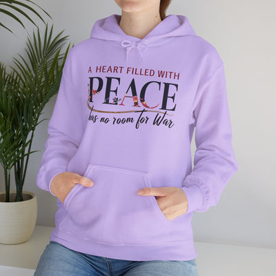 A Heart Filled With Peace Unisex Heavy Blend™ Hooded Sweatshirt