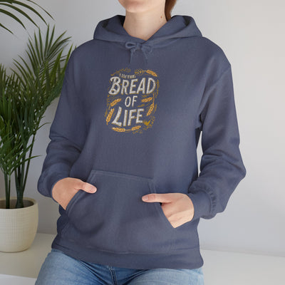 Bread Of Life Unisex Heavy Blend™ Hooded Sweatshirt, Aesthetic Design