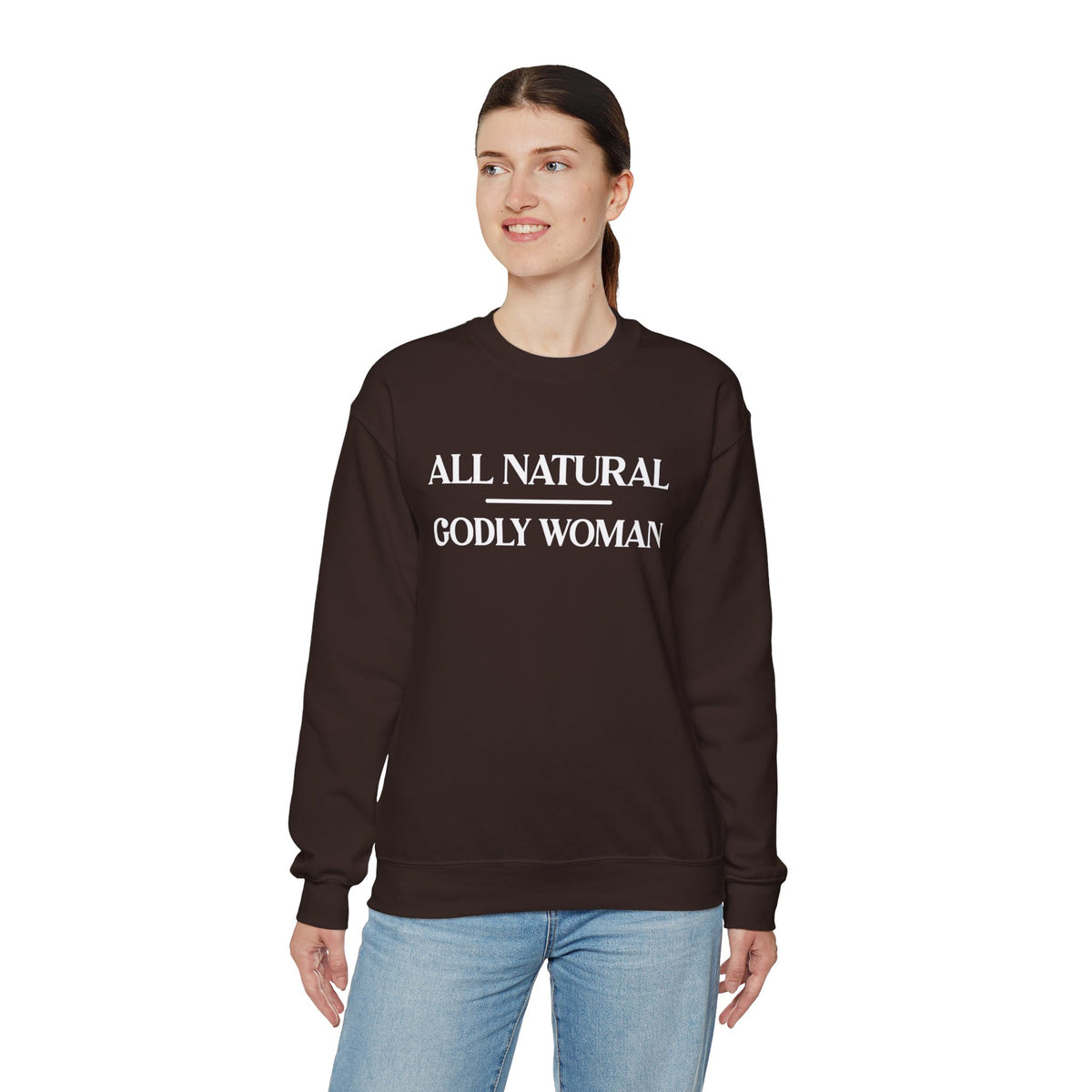 All Natural Godly Woman Heavy Blend™ Crewneck Sweatshirt
