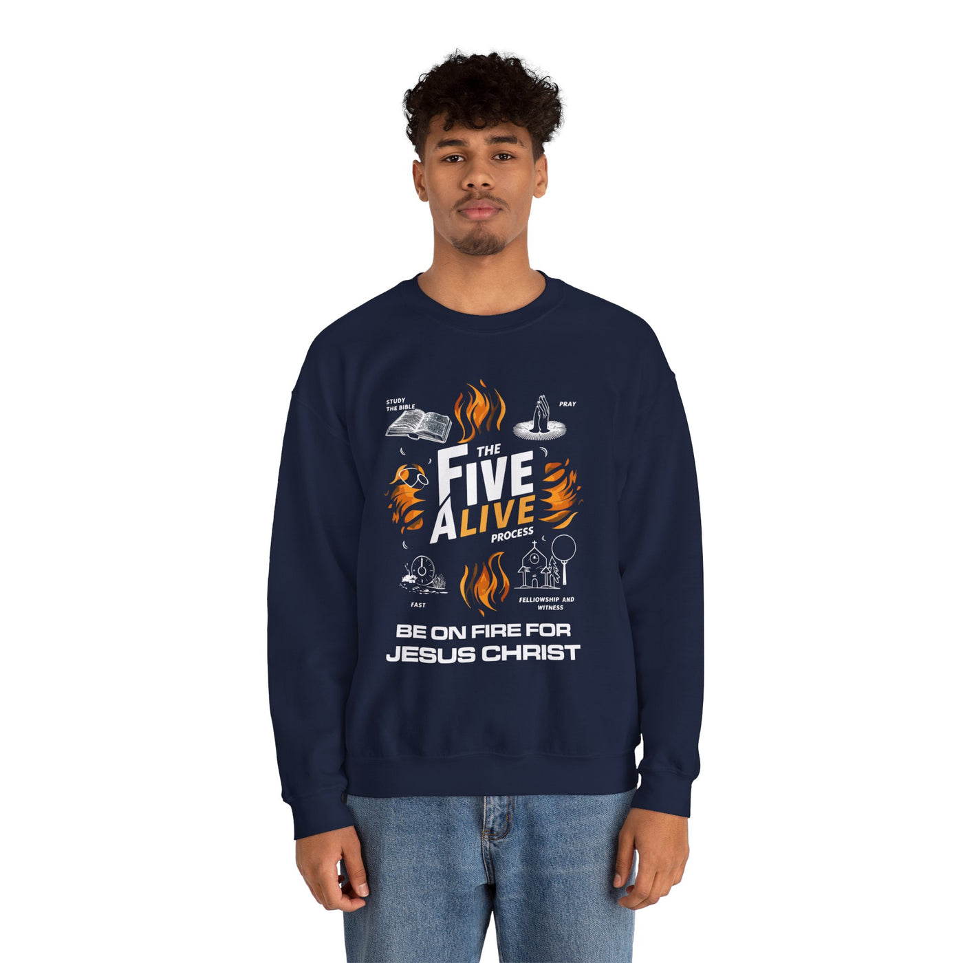 The Five Alive Process Unisex Heavy Blend™ Crewneck Sweatshirt