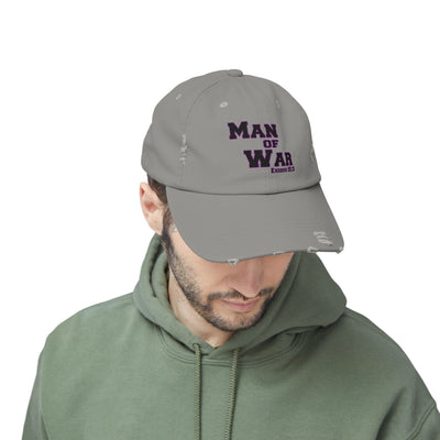 Man Of War Unisex Distressed Cap