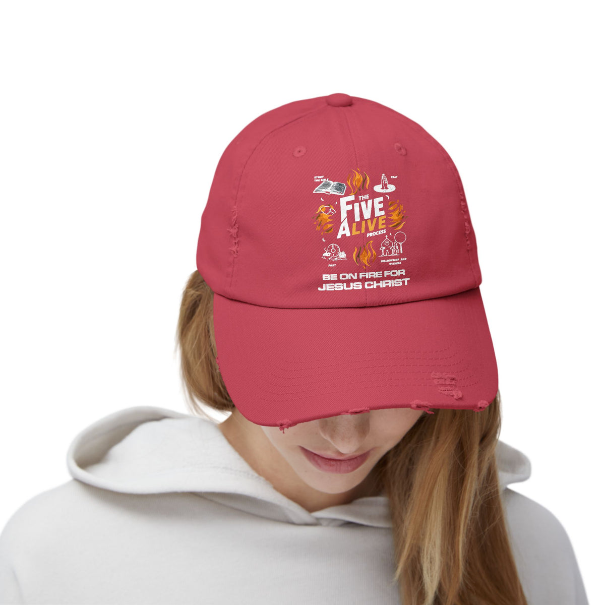 The Five Alive Process Unisex Distressed Cap