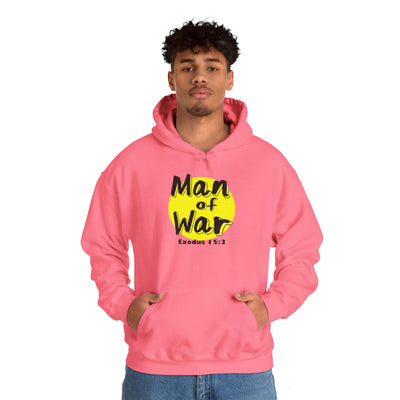Man Of War Exodus 15:3 Unisex Heavy Blend™ Hooded Sweatshirt, Winter Wear