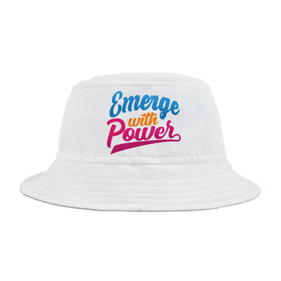Emerge With Power Cartoon Design Unisex Bucket Hat