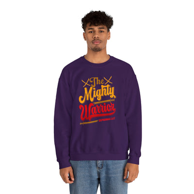 The Mighty Warrior Zephaniah 3:17 Unisex Heavy Blend™ Crewneck Sweatshirt