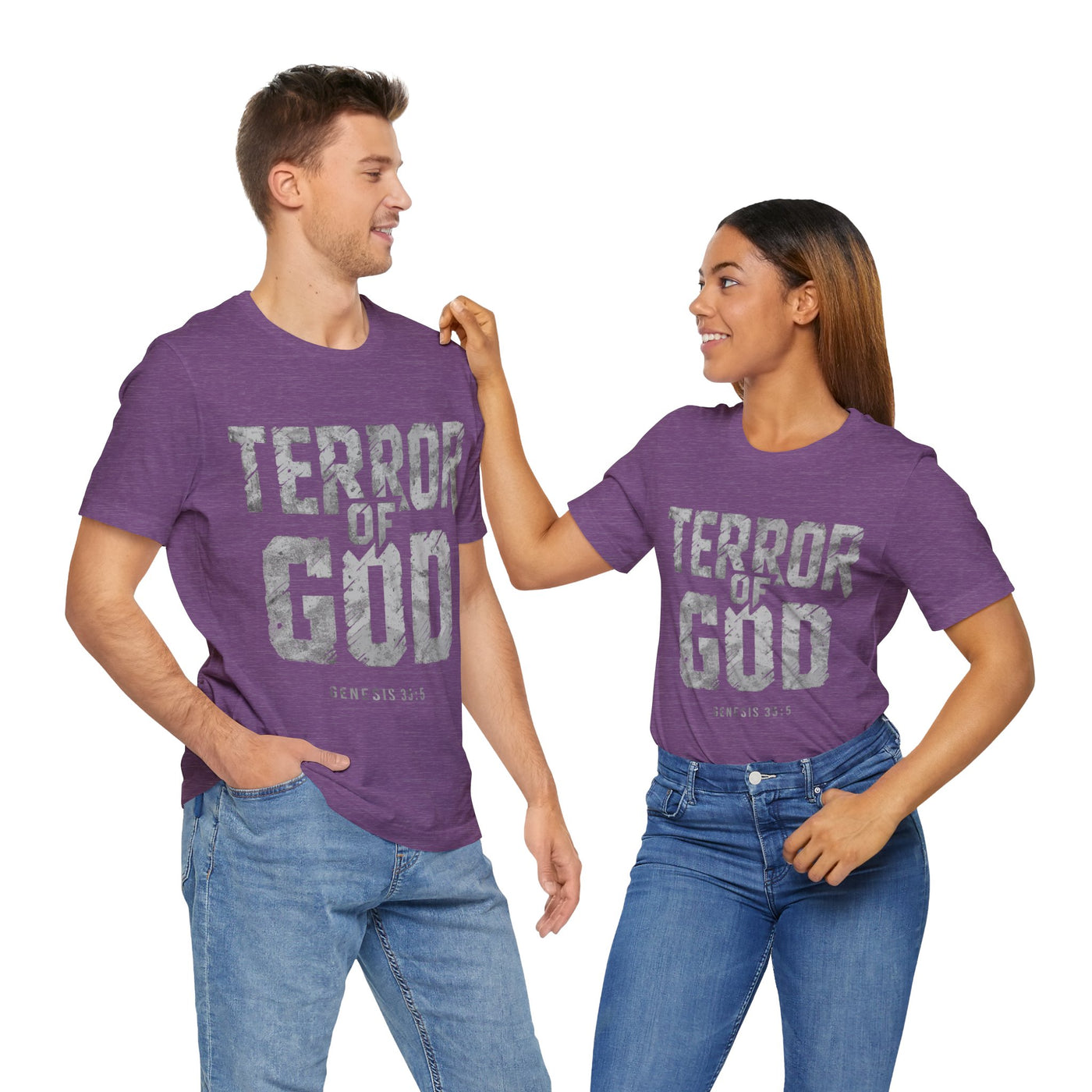 Terror Of God Genesis 35:5 Unisex Jersey Short Sleeve Tee