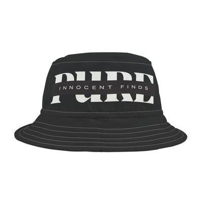 Pure Innocent Finds Unisex Bucket Hat, White Design