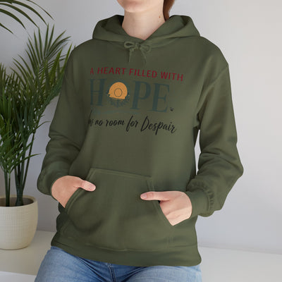 A Heart Filled With Hope Unisex Heavy Blend™ Hooded Sweatshirt
