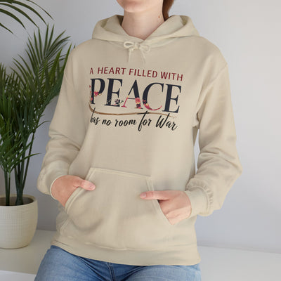 A Heart Filled With Peace Unisex Heavy Blend™ Hooded Sweatshirt