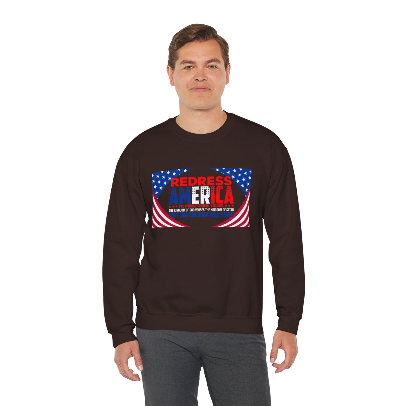 Redress America Unisex Heavy Blend™ Crewneck Sweatshirt, American Stars