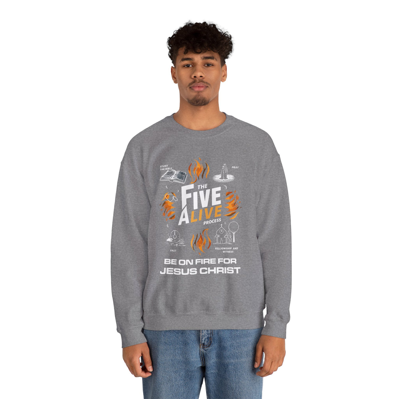 The Five Alive Process Unisex Heavy Blend™ Crewneck Sweatshirt