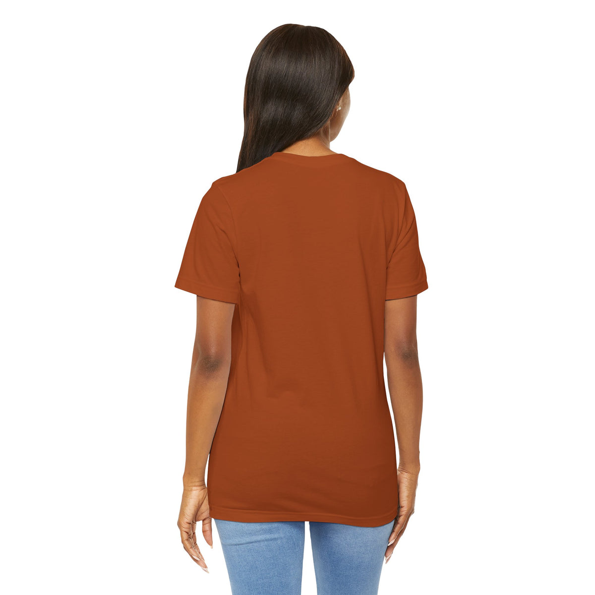 My God Made Me 100% Real Woman Jersey Short Sleeve Tee, American Flag Designs