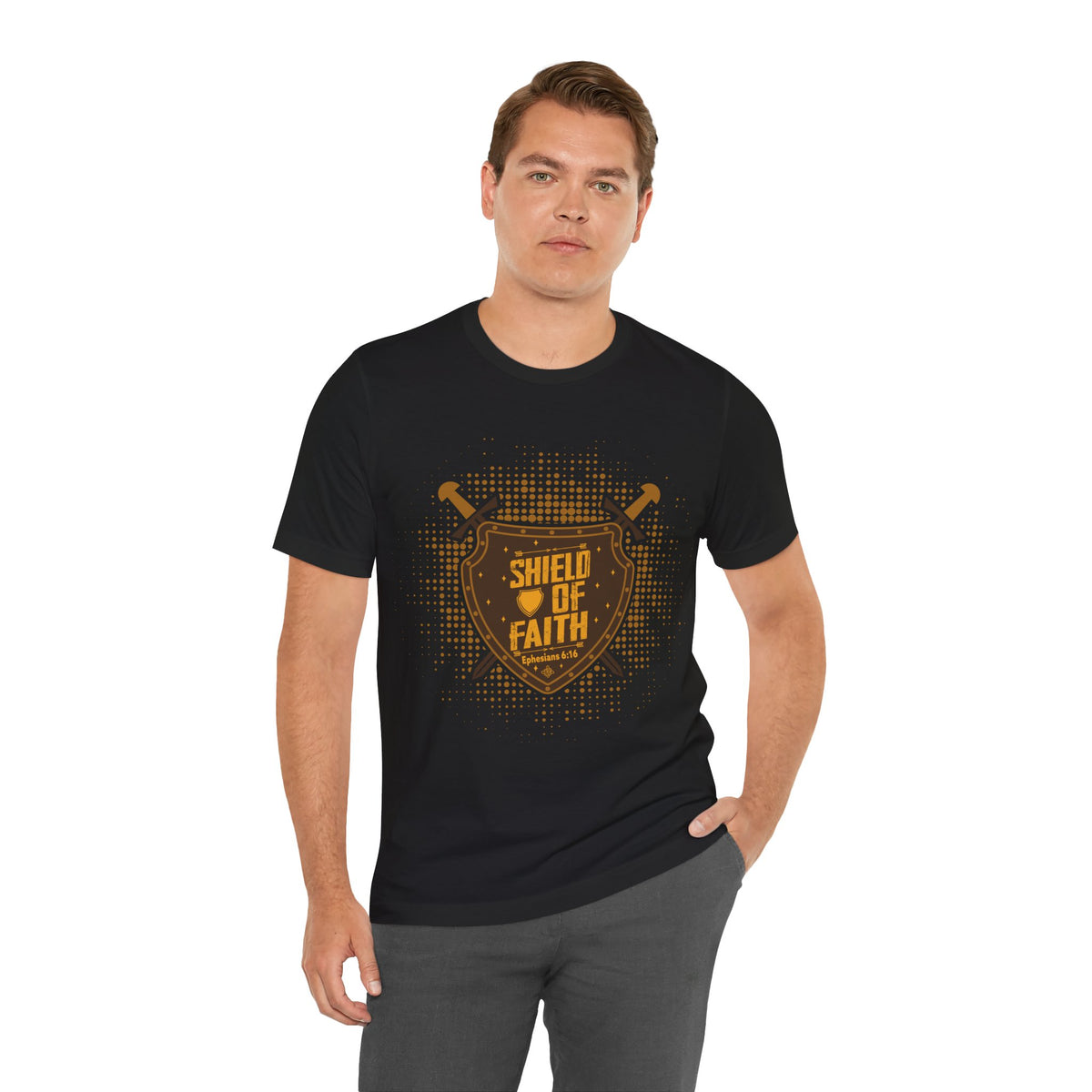Shield Of Faith Unisex Jersey Short Sleeve Tee, Dot Design
