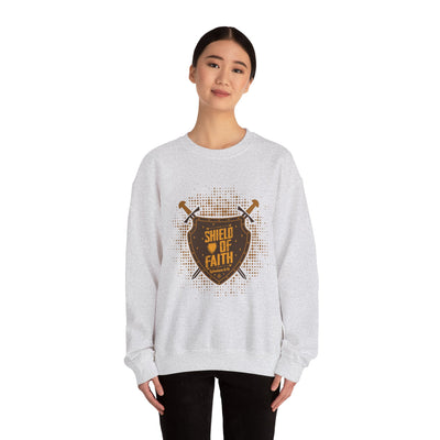 Shield Of Faith Unisex Heavy Blend™ Crewneck Sweatshirt, Dot Design