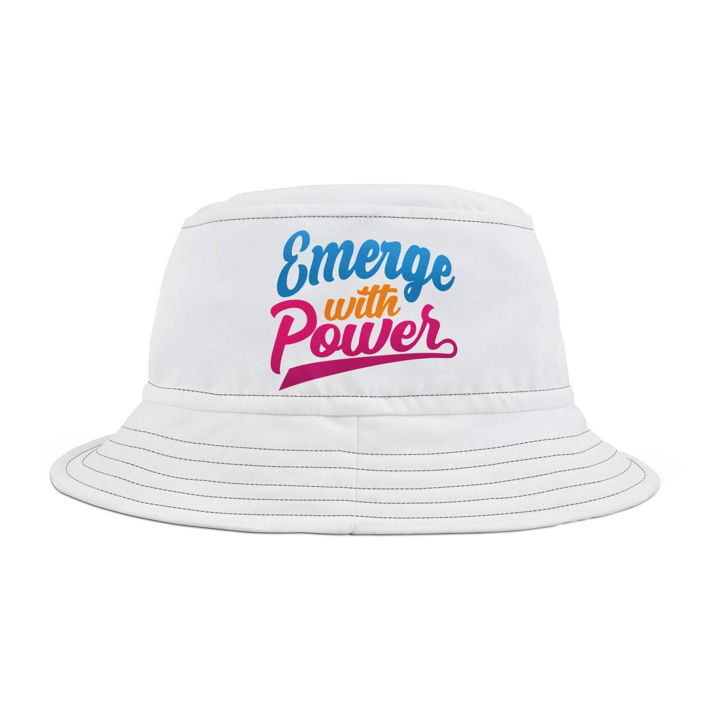 Emerge With Power Cartoon Design Unisex Bucket Hat