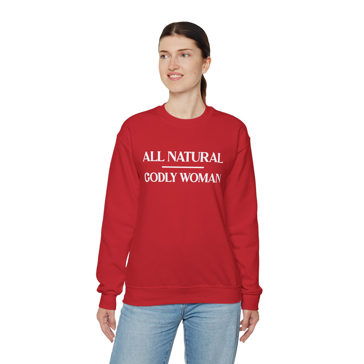 All Natural Godly Woman Heavy Blend™ Crewneck Sweatshirt