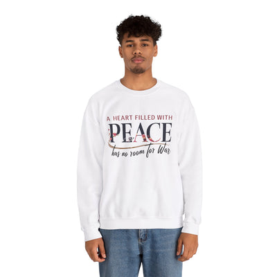 A Heart Filled With Peace Unisex Heavy Blend™ Crewneck Sweatshirt