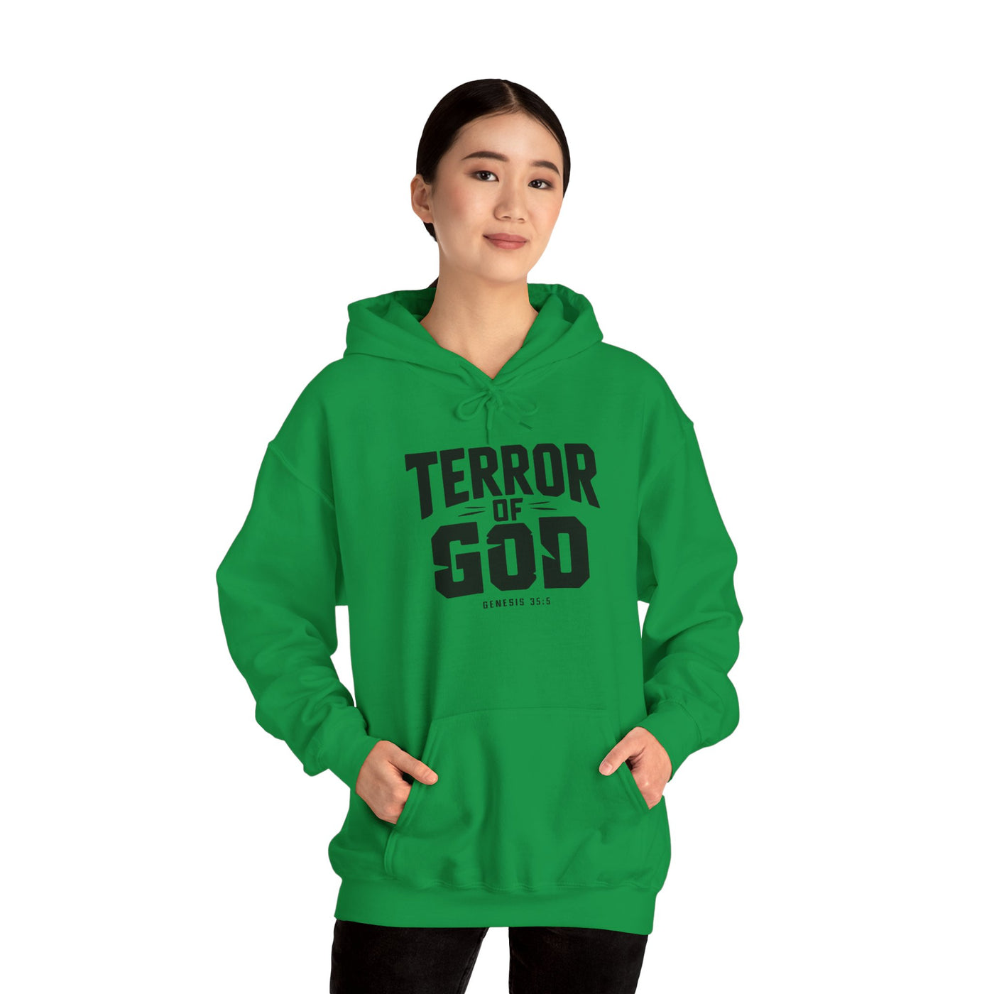 Terror Of God Genesis 33:5 Unisex Heavy Blend™ Hooded Sweatshirt, Black Design