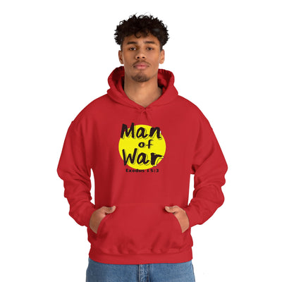 Man Of War Exodus 15:3 Unisex Heavy Blend™ Hooded Sweatshirt, Winter Wear