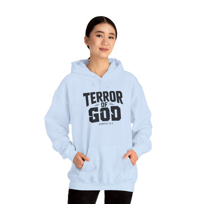 Terror Of God Genesis 33:5 Unisex Heavy Blend™ Hooded Sweatshirt, Black Design