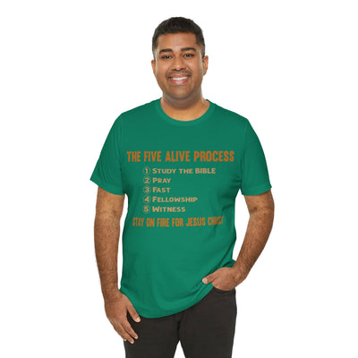 Five Alive Process Text Based Unisex Jersey Short Sleeve Tee