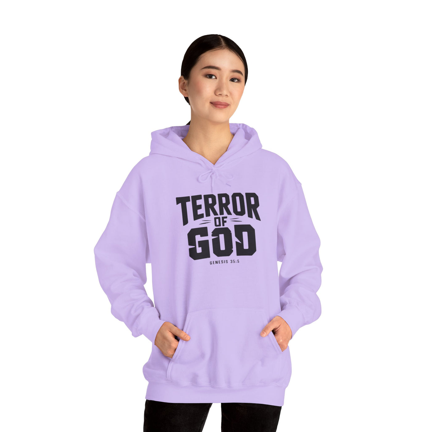 Terror Of God Genesis 33:5 Unisex Heavy Blend™ Hooded Sweatshirt, Black Design