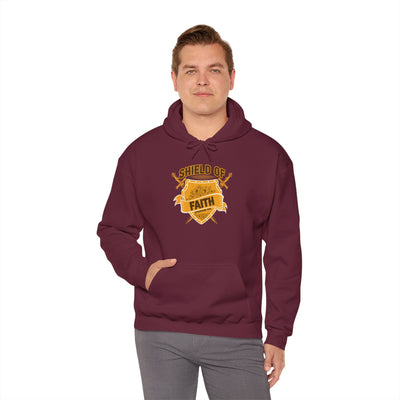 Shield Of Faith Unisex Heavy Blend™ Hooded Sweatshirt , Winter Wear